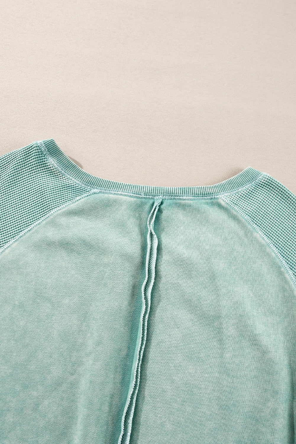 Aventurine Patchwork Raglan Sleeve Sweater
