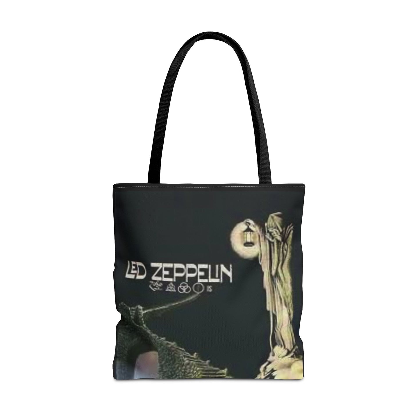 Vintage Led Zeppelin Hermit Large Tote Bag - Rock Music Lover's Accessory