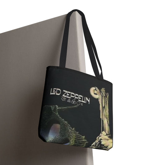 Vintage Led Zeppelin Hermit Large Tote Bag - Rock Music Lover's Accessory