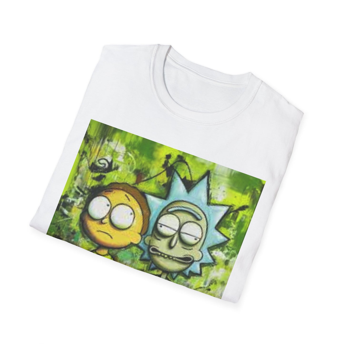 Rick & Morty Tee - Unisex Softstyle T-Shirt, Adult Cartoon Graphic Shirt, Funny TV Show Fan Apparel, Geeky Pop Culture Top, Animated Series