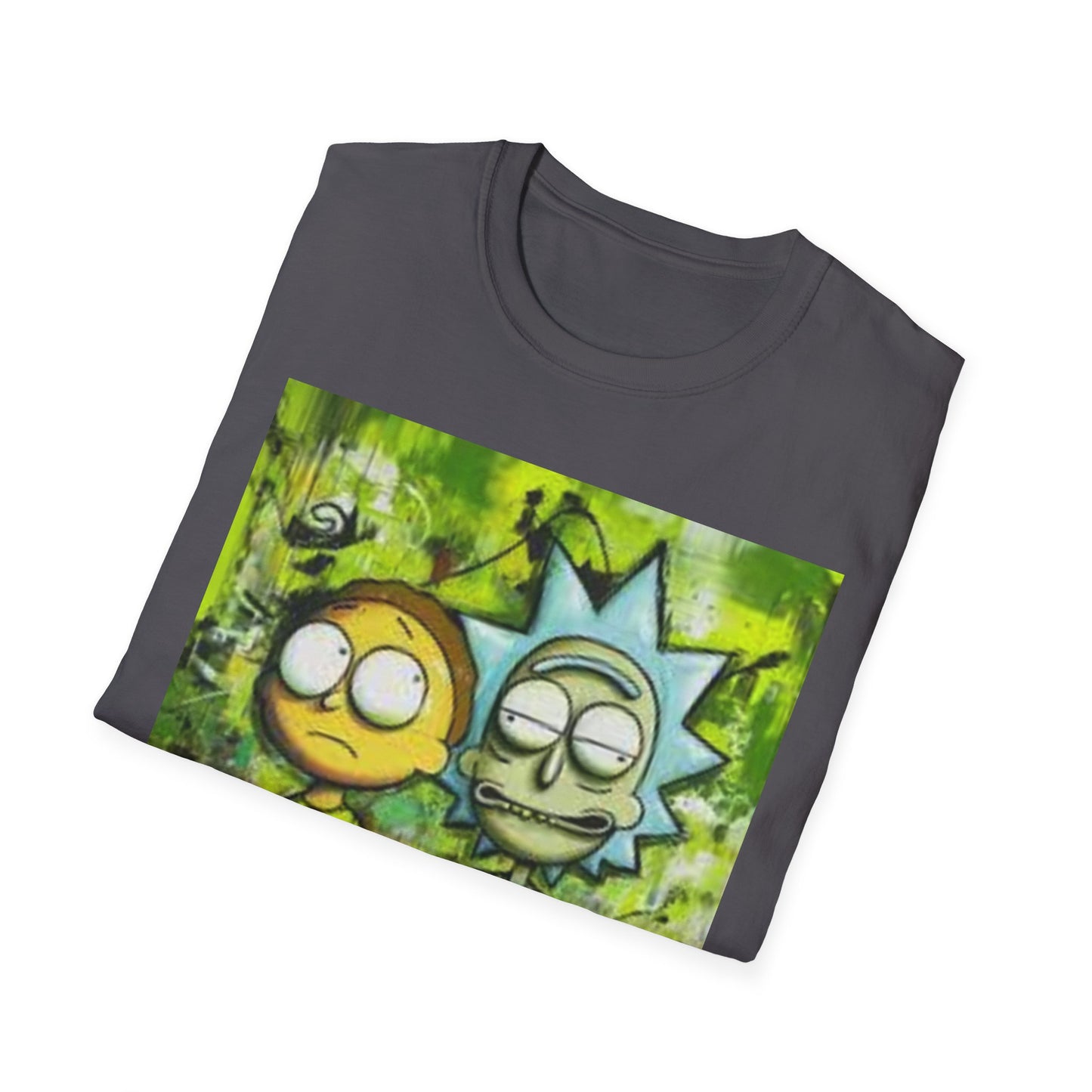 Rick & Morty Tee - Unisex Softstyle T-Shirt, Adult Cartoon Graphic Shirt, Funny TV Show Fan Apparel, Geeky Pop Culture Top, Animated Series