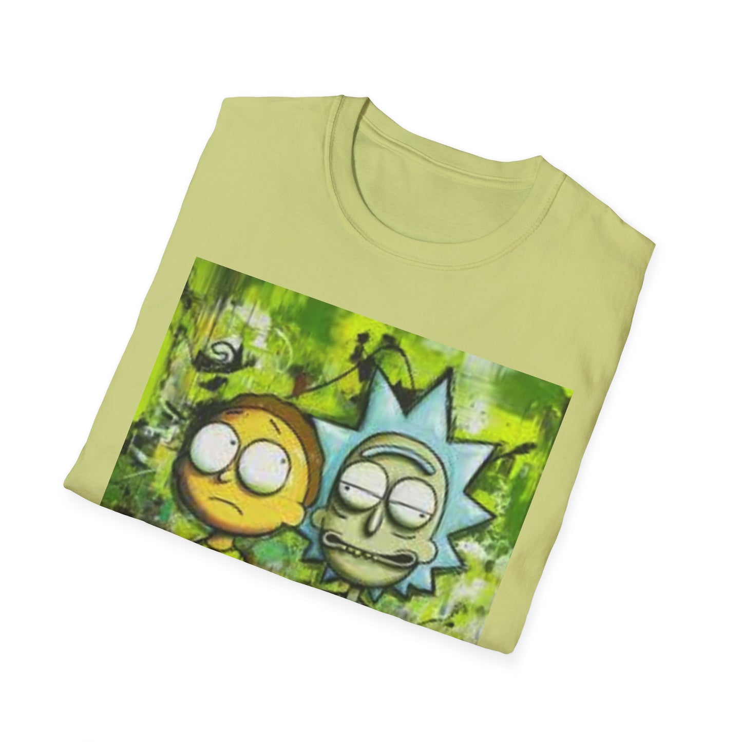 Rick & Morty Tee - Unisex Softstyle T-Shirt, Adult Cartoon Graphic Shirt, Funny TV Show Fan Apparel, Geeky Pop Culture Top, Animated Series