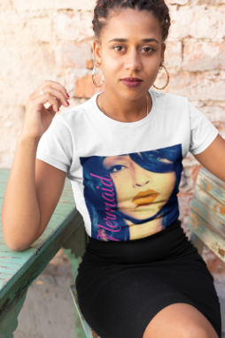 Sade Mermaid Graphic Tee, Unisex T-Shirt, Ocean Theme Shirt,  Vintage Style Tee, Casual wear, Gifts for 90s Lovers, 90s Vibes