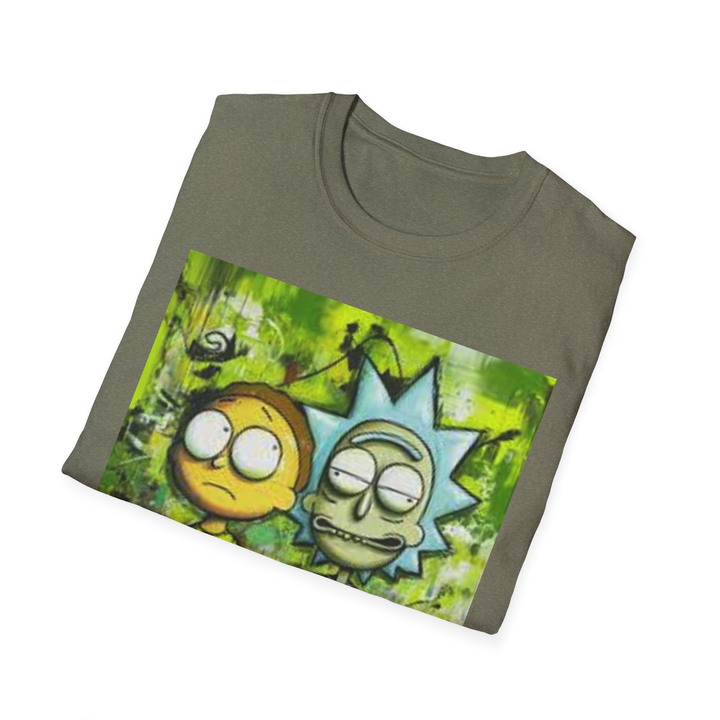 Rick & Morty Tee - Unisex Softstyle T-Shirt, Adult Cartoon Graphic Shirt, Funny TV Show Fan Apparel, Geeky Pop Culture Top, Animated Series