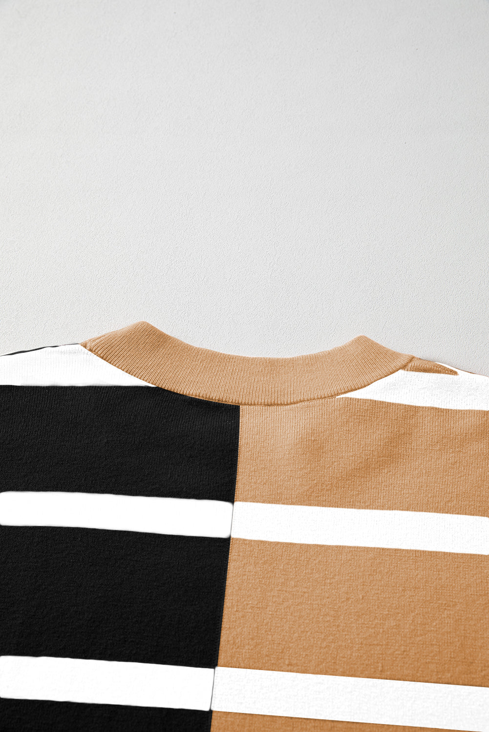 Striped Colorblock Oversized Sweater