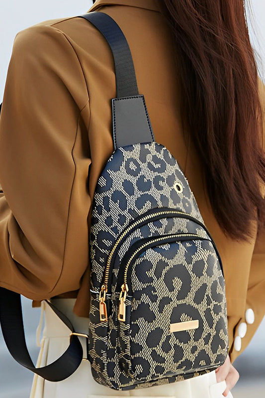 Leopard Print Sling Bag