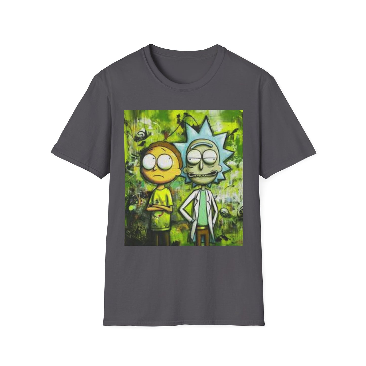 Rick & Morty Tee - Unisex Softstyle T-Shirt, Adult Cartoon Graphic Shirt, Funny TV Show Fan Apparel, Geeky Pop Culture Top, Animated Series