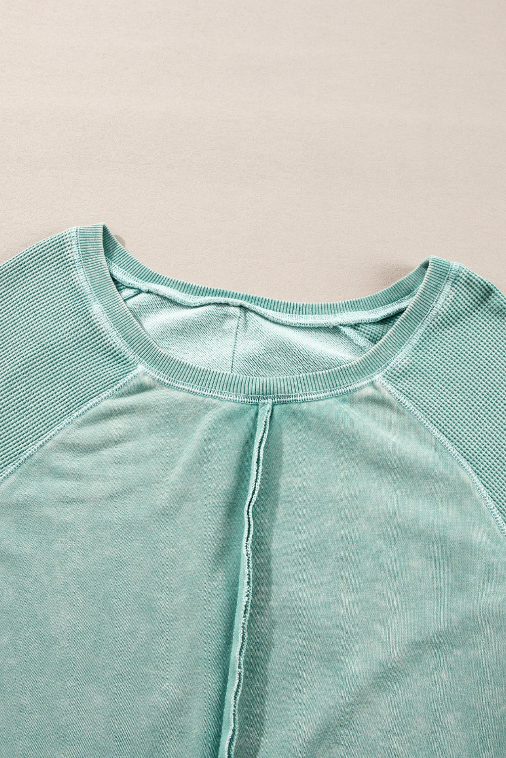 Aventurine Patchwork Raglan Sleeve Sweater