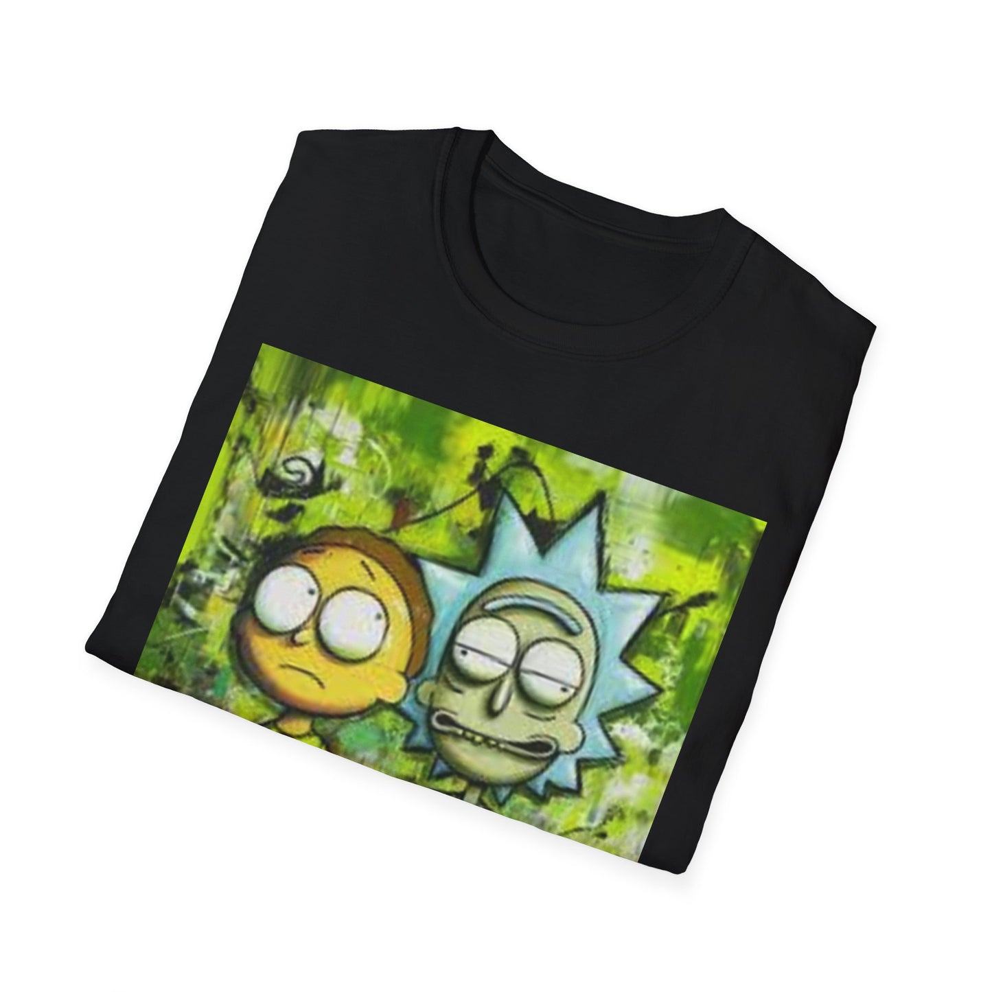 Rick & Morty Tee - Unisex Softstyle T-Shirt, Adult Cartoon Graphic Shirt, Funny TV Show Fan Apparel, Geeky Pop Culture Top, Animated Series