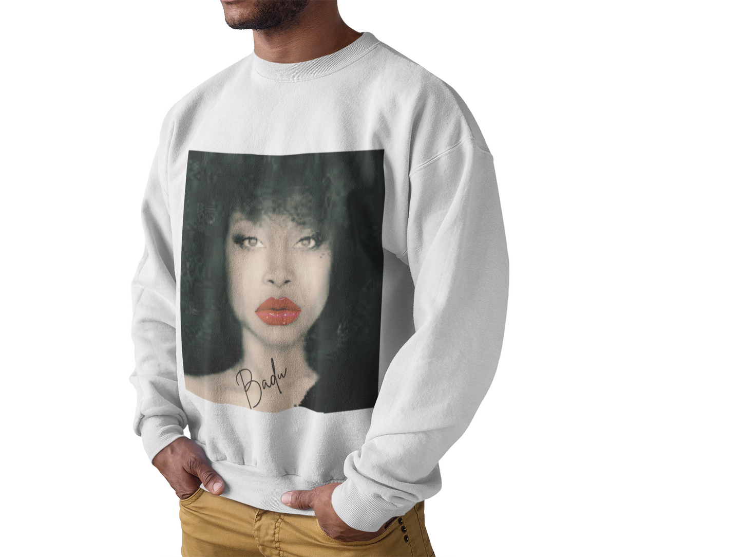 Vintage Badu 90s Retro Inspired Cozy Graphic Sweater