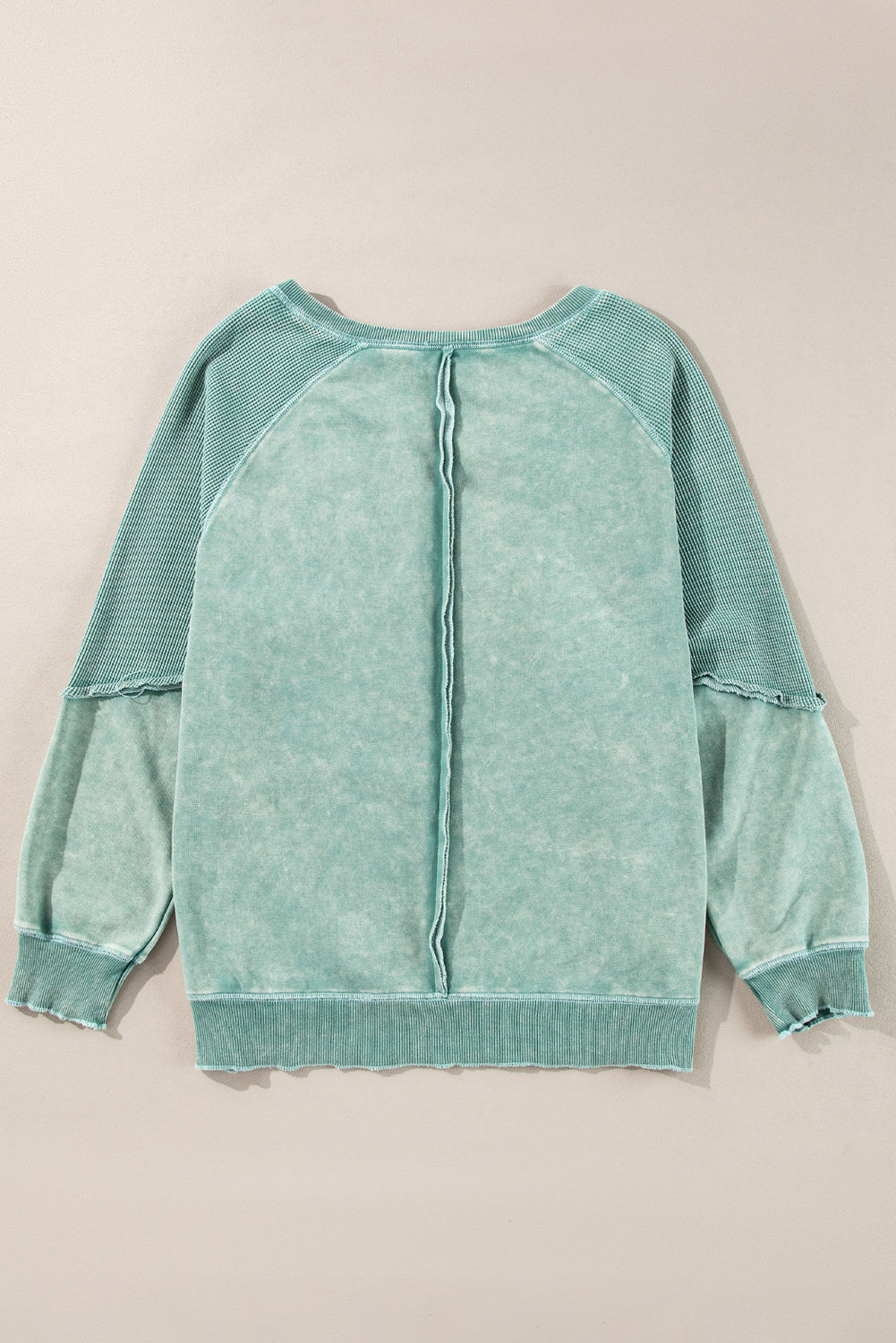 Aventurine Patchwork Raglan Sleeve Sweater